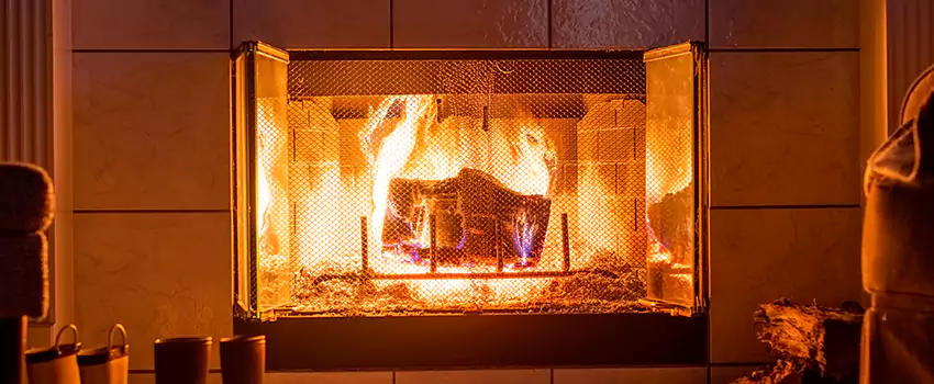 Mendota Hearth Landscape Fireplace Installation in Fruit Cove, Florida