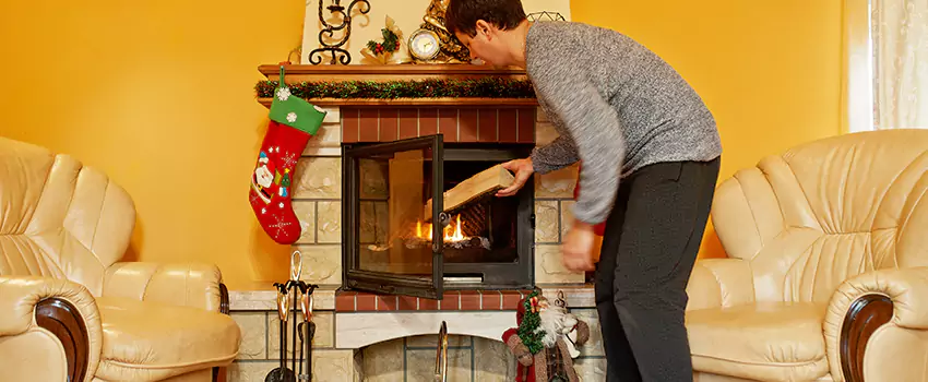 Rusted Metal Fireplace Restoration in Fruit Cove, Florida